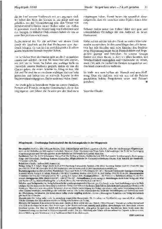 Vorschauseite 3: Perspektiven sehen - Zukunft gestalten
