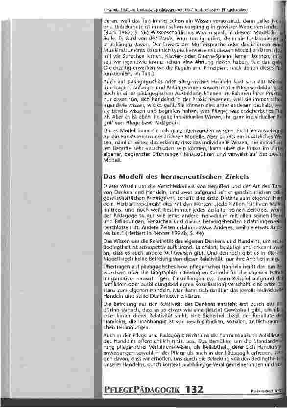 Vorschauseite 3: Herbarts pädagogischer Takt und reflexives Pflegehandeln Zur gemeinsamen Struktur pädagogischen und pflegerischen Handelns