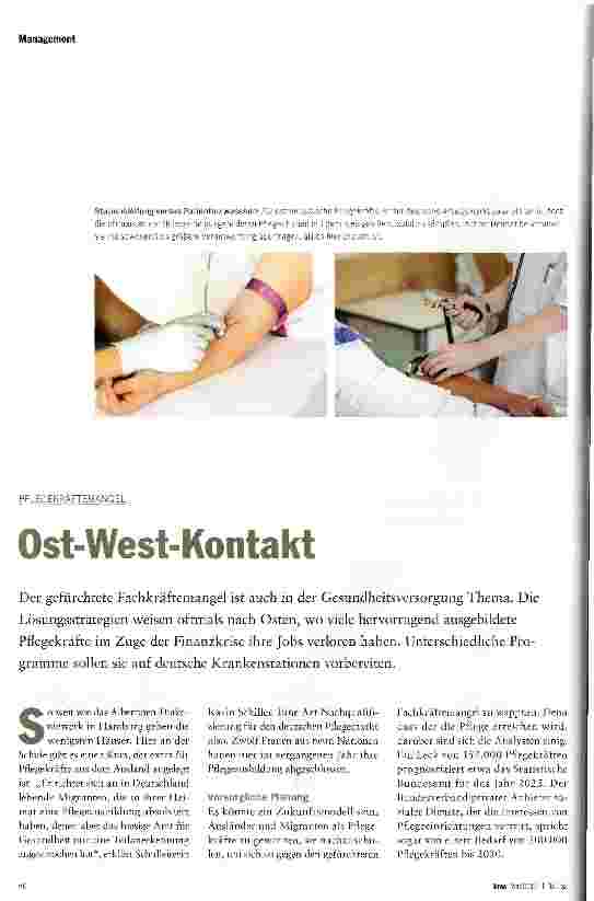 Vorschauseite 1: Ost-West-Kontakt