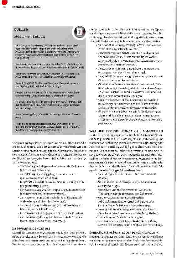 Vorschauseite 3: Mit Sabbaticals Motivation steigern und Kosten sparen