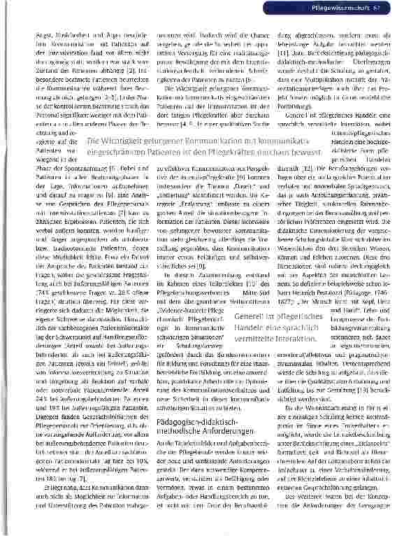 Vorschauseite 2: KONZEPTION EINES SCHULUNCSPROCRAMMS FÜR INTENSIVPFLEGEKRAFTEKommunikation mit Intensivpatienten -(k)ein Problem!?