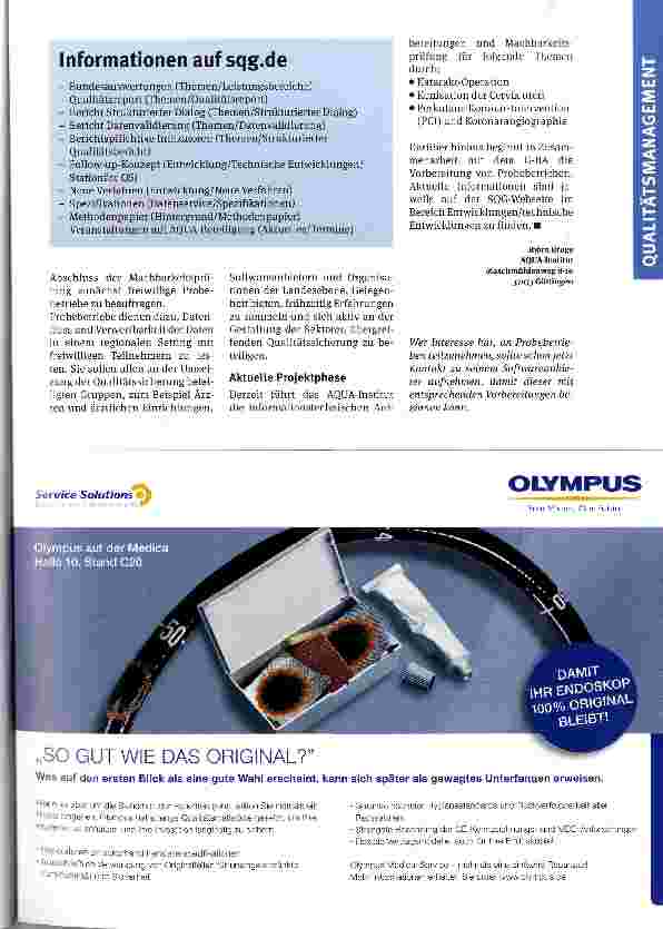 Vorschauseite 3: Qualitätssicherung im Krankenhaus