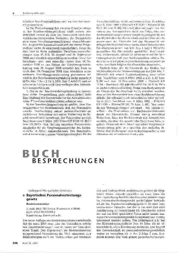 Vorschauseite 2: Kostentragungspflicht der Dienststelle bei Vergiitungsvereinbarung