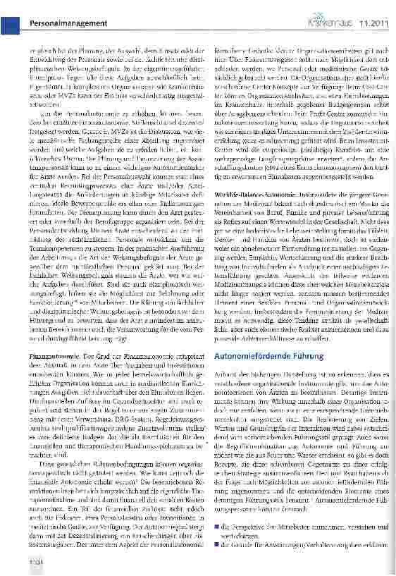 Vorschauseite 5: Autonomie von Ärzten - Chancen und Grenzen bei angestellten Ärzten