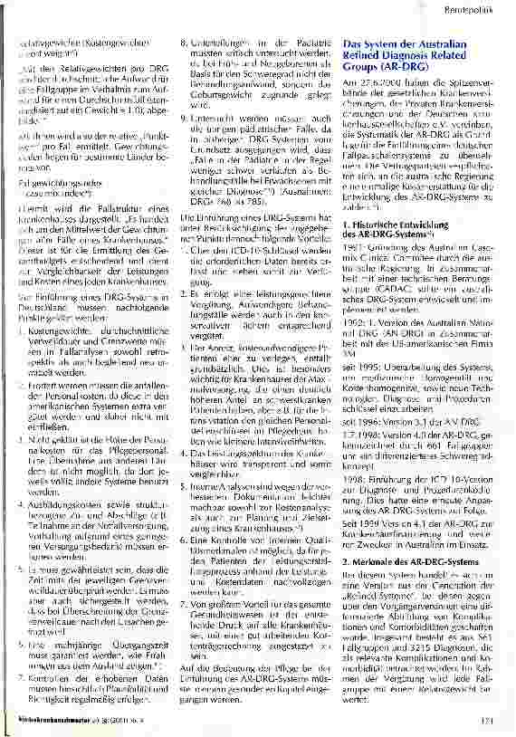 Vorschauseite 6: Das derzeitige Vergütungssystem und das zukünftige DRG-System im Vergleich