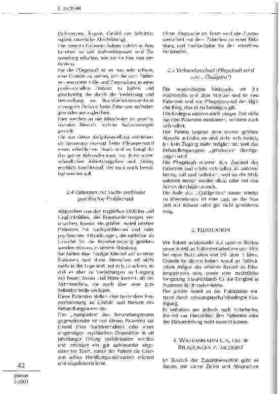 Vorschauseite 5: Arbeitsbelastung auf einer Intensivstation für Brandverletzte