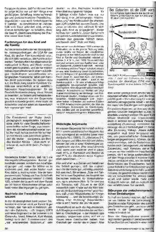 Vorschauseite 2: Die Krippendiskussion - im Schatten der Großen Politik