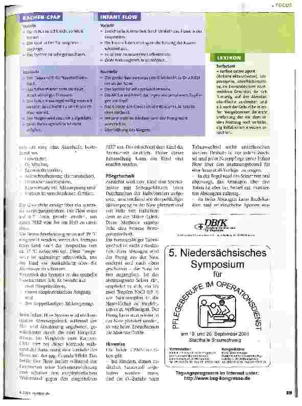Vorschauseite 2: Nasaler CPAP bei Frühgeborenen
