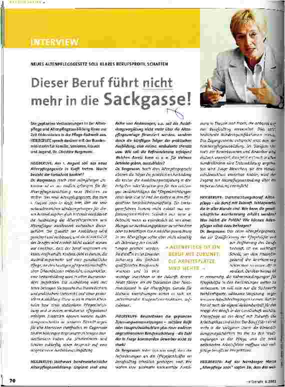 Vorschauseite 1: Dieser Beruf führt nicht mehr in die Sackgasse!