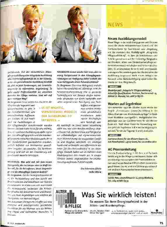 Vorschauseite 2: Dieser Beruf führt nicht mehr in die Sackgasse!
