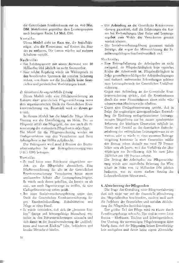 Vorschauseite 4: Modelle zur Absicherung des Pflegefallrisikos