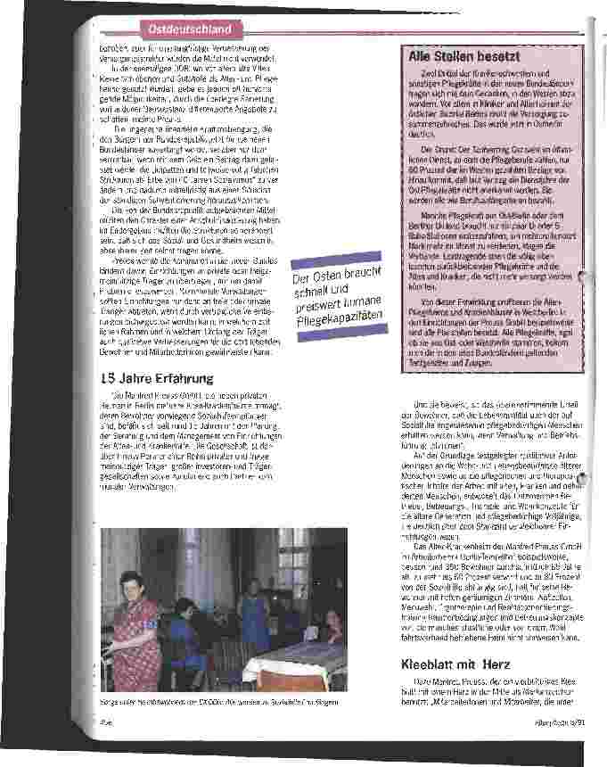 Vorschauseite 2: Millionen sinnlos verballert - Berliner Unternehmen mahnt sinnvollere Vergabe von Mitteln bei der Sanierung der Altenhilfe. .. an