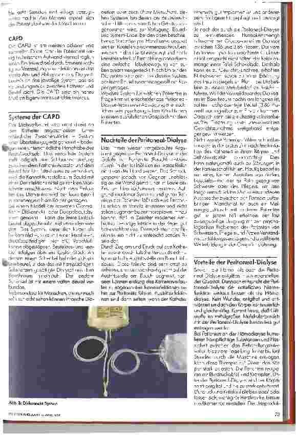 Vorschauseite 3: Die ambulante Peritoneal-Dialyse - 1. Teil