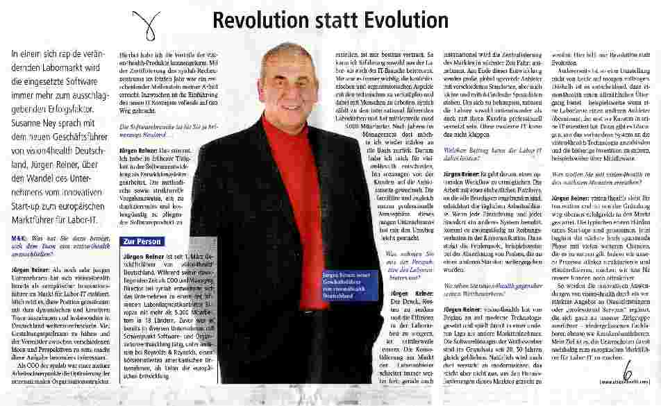 Vorschauseite 1: Revolution statt Evolution