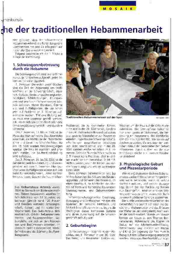 Vorschauseite 2: Auf Spurensuche der traditionellen Hebammenarbeit