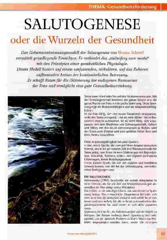 Vorschauseite 1: SALUTOGENESE oder die Wurzeln der Gesundheit