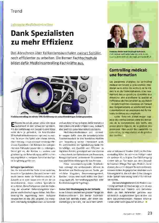 Vorschauseite 1: Dank Spezialisten zu mehr Effizienz