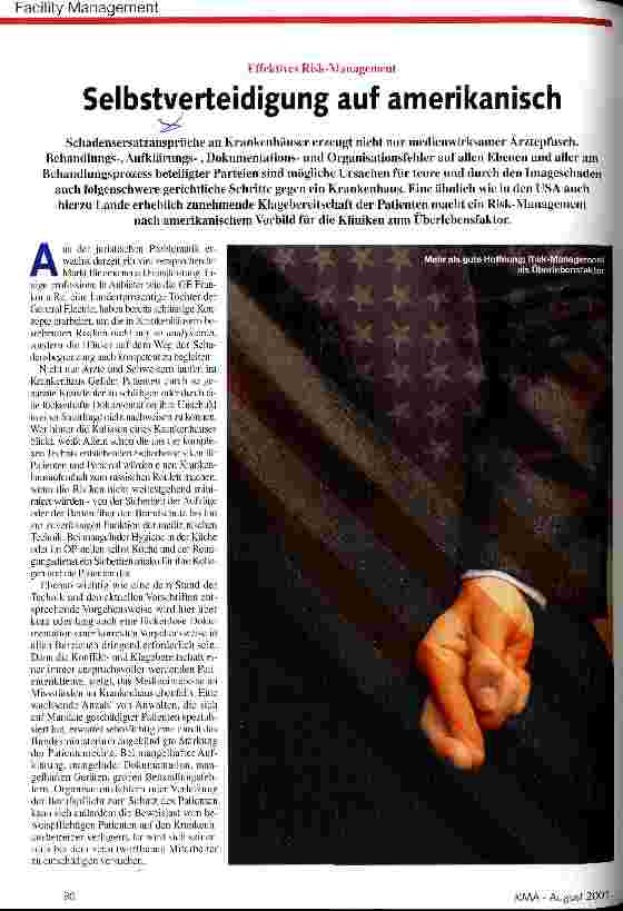 Vorschauseite 1: Selbstverteidigung auf amerikanisch
