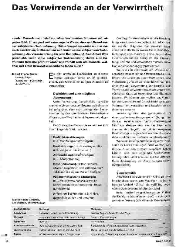 Vorschauseite 1: Das Verwirrende an der Verwirrtheit