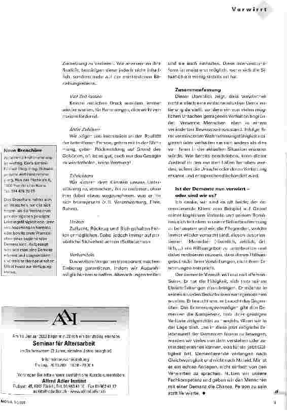 Vorschauseite 4: Das Verwirrende an der Verwirrtheit