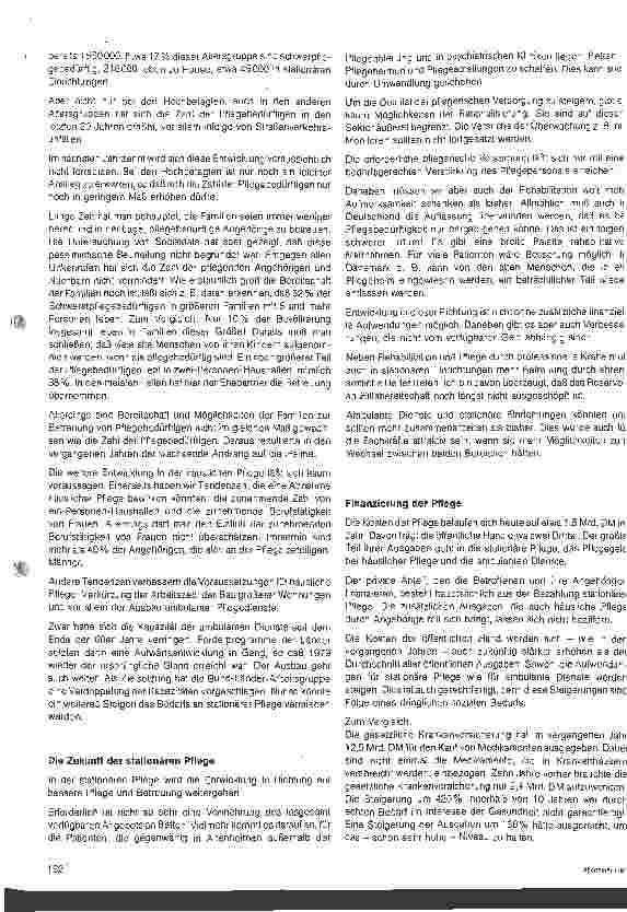 Vorschauseite 2: Entwicklungstendenzen im Pflegebereich
