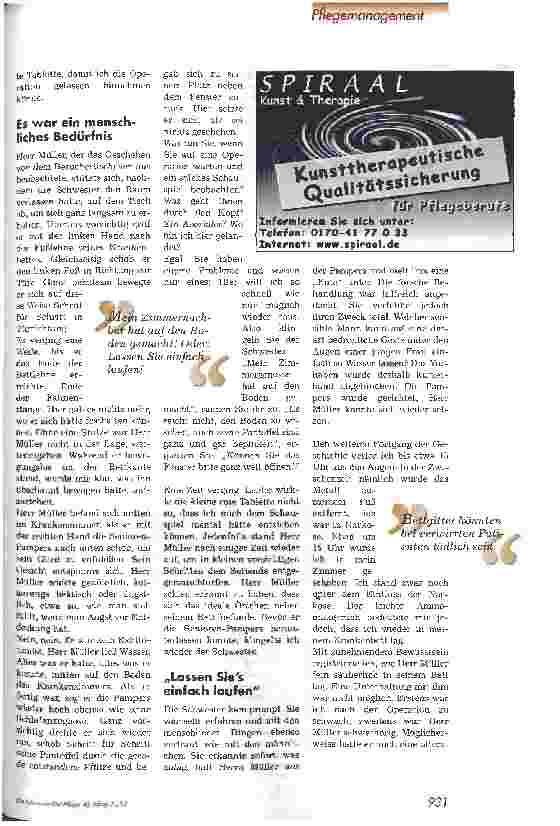 Vorschauseite 2: Fixierung - die Folge eines menschlichen Bedürfnisses Erlebnis eines Vormundschaftsrichters