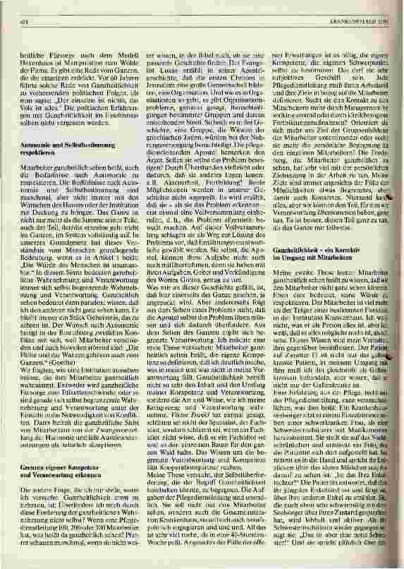 Vorschauseite 2: MitarbeiterInnen ganzheitlich sehen? Wider die unkritische Rede von Ganzheitlichkeit