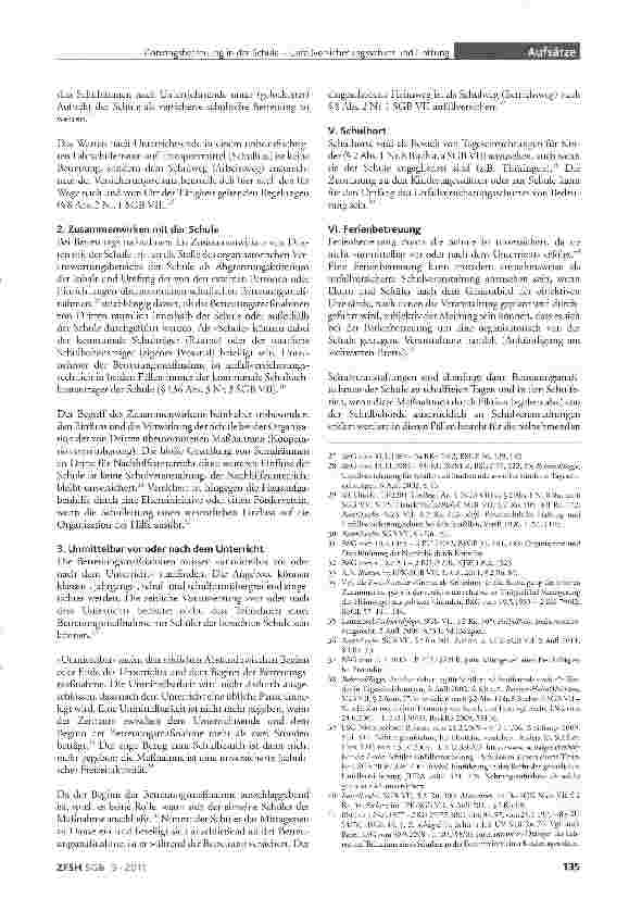 Vorschauseite 3: Ganztagsbetreuung in der Schule - Unfallversicherungsschutz und Haftung