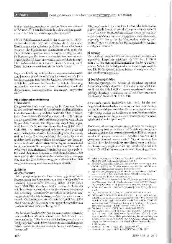 Vorschauseite 4: Ganztagsbetreuung in der Schule - Unfallversicherungsschutz und Haftung