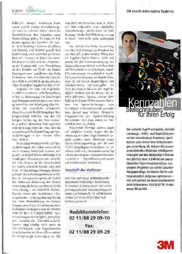 Vorschauseite 3: Urteil des Europäischen Gerichtshofsvom 10. März 2011 zur umsatzsteuerlichenBehandlung von Speisenlieferungen