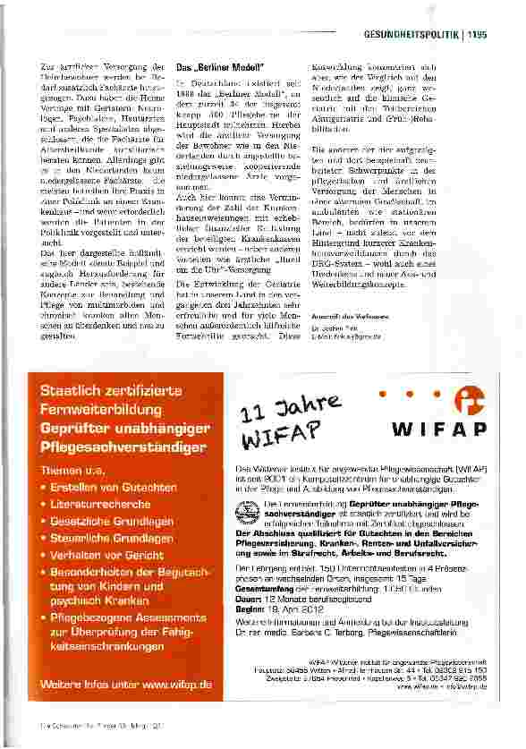Vorschauseite 4: Angestellte Heimärzte sorgen für optimale Behandlung