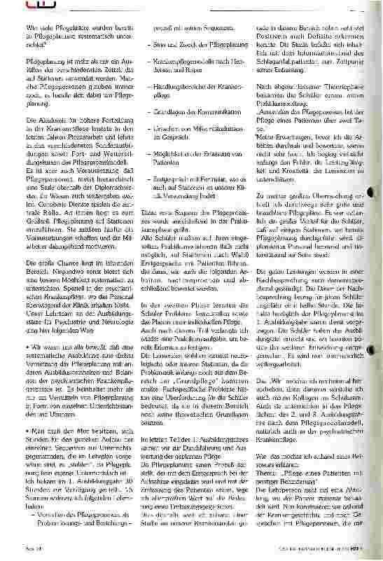 Vorschauseite 3: Pflegeplanung in der Psychiatrie