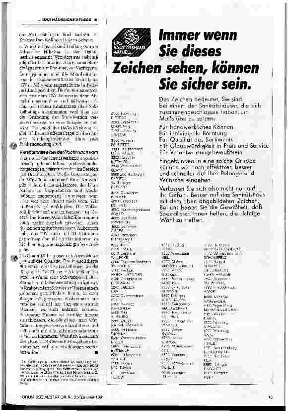 Vorschauseite 3: Startprobleme in Mecklenburg - Erfolge bei der Caritas, Ungereimtheiten beim Diakonischen Werk