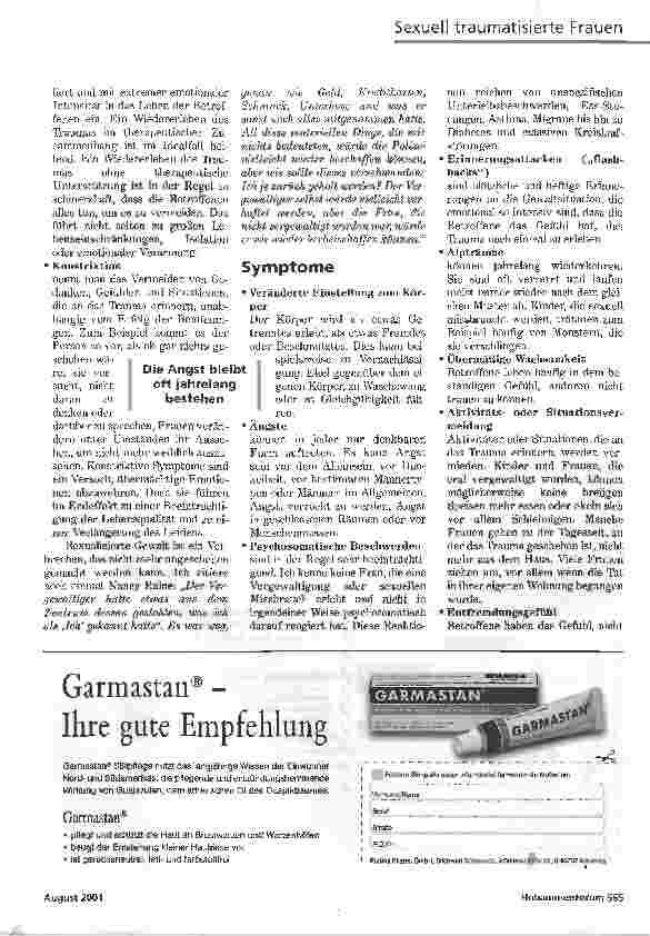Vorschauseite 3: SEXUELL TRAUMATISIERTE FRAUEN (TEIL 1)