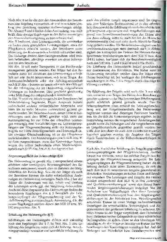Vorschauseite 4: Die Novellierung des Heimgesetzes