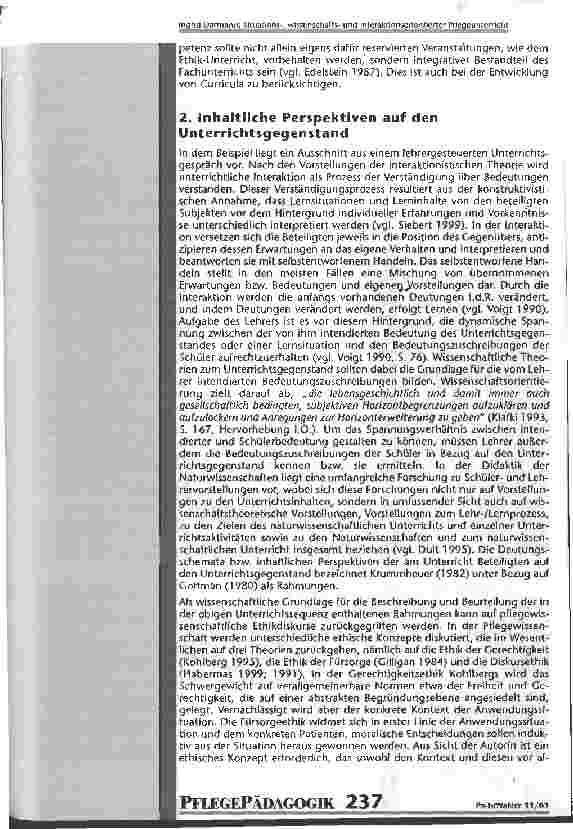 Vorschauseite 3: Situations-, wissenschaftsund interaktionsorientierter Pflegeunterricht