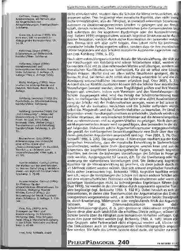 Vorschauseite 6: Situations-, wissenschaftsund interaktionsorientierter Pflegeunterricht