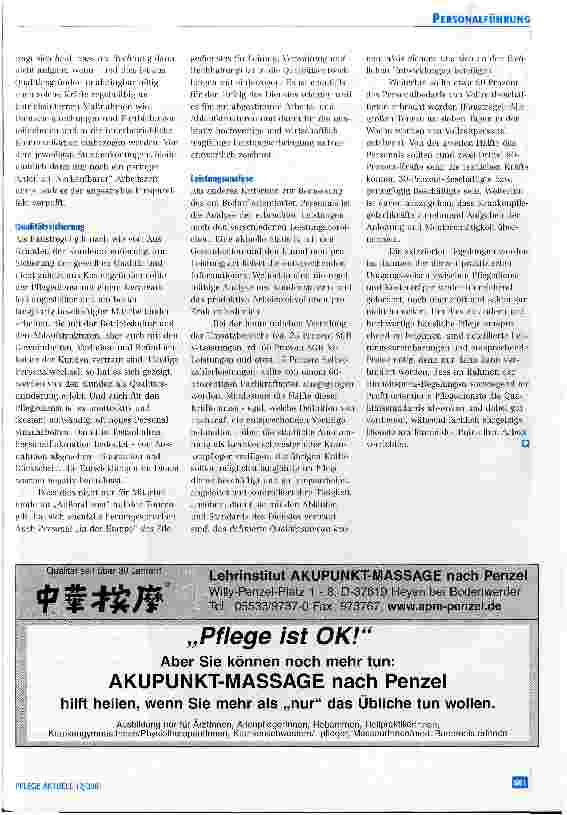 Vorschauseite 4: Personalplanung - Säule Ambulanter Pflegedienste