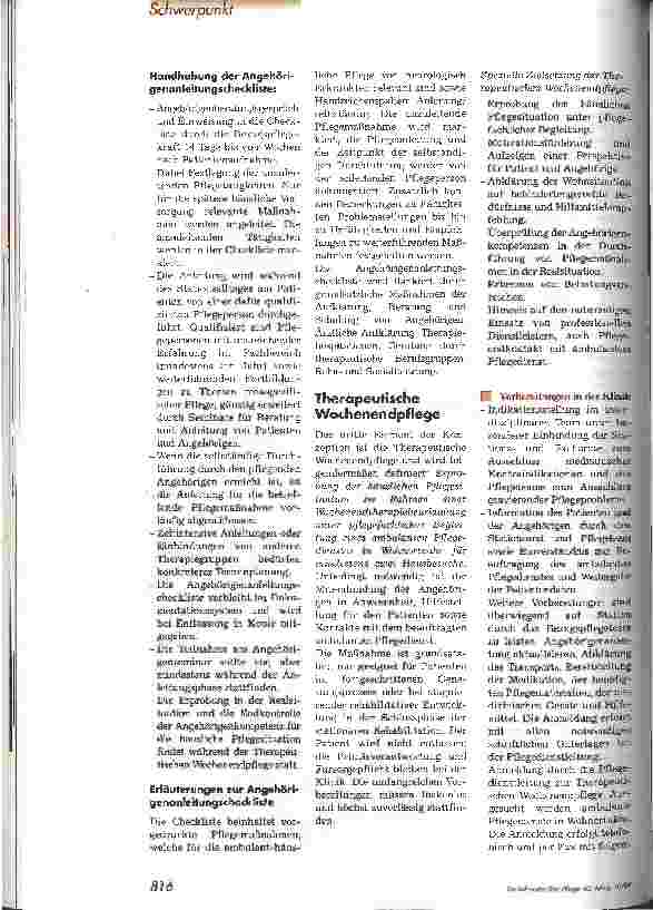 Vorschauseite 3: Pflegekonzept zur Anbahnung der häuslichen Wiedereingliederung