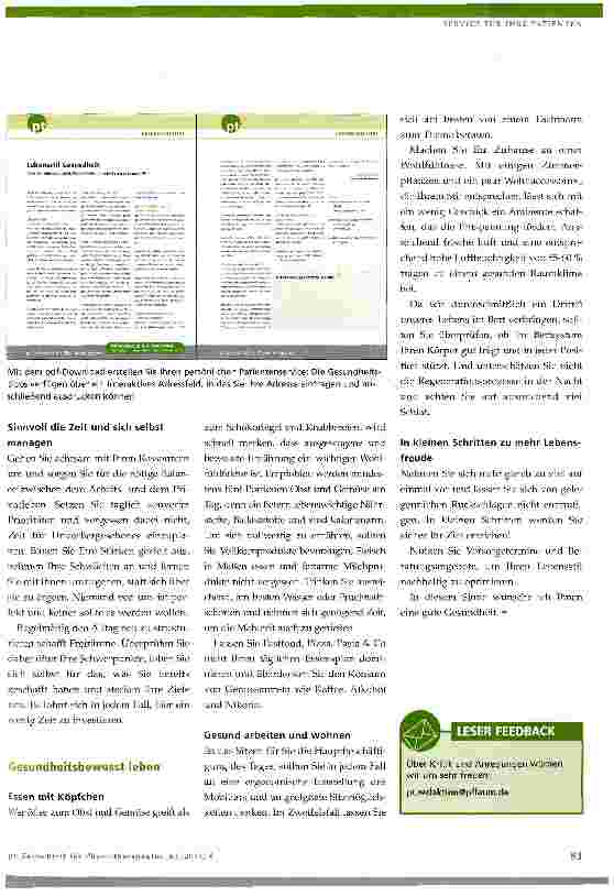 Vorschauseite 2: Lebensstil Gesundheit