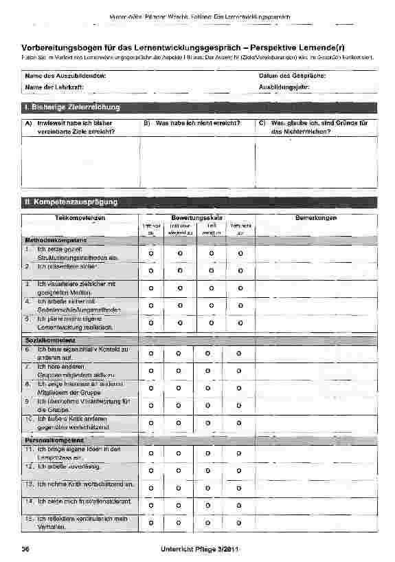 Vorschauseite 2: Lernentwicklungsgespräch
