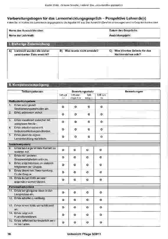 Vorschauseite 4: Lernentwicklungsgespräch