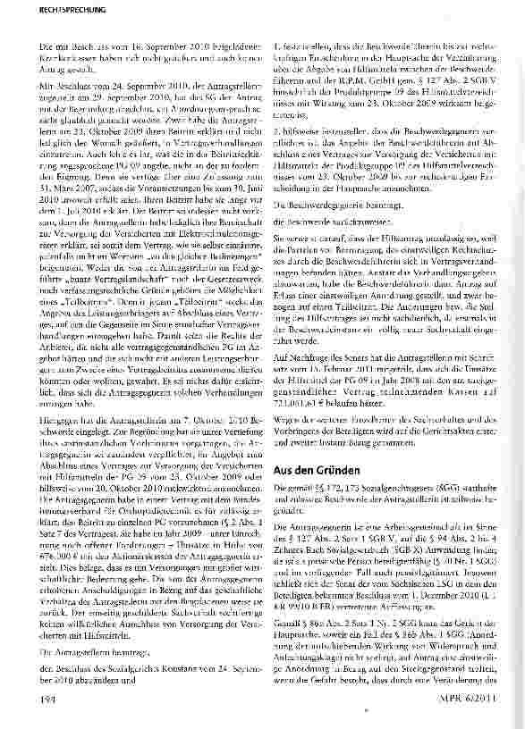 Vorschauseite 3: Hilfsmittelvertrag gem. § 127 SGB V - Erklärung des Beitritts durch einen Leistungserbringer - Zulässigkeit eines Teilbeitritts