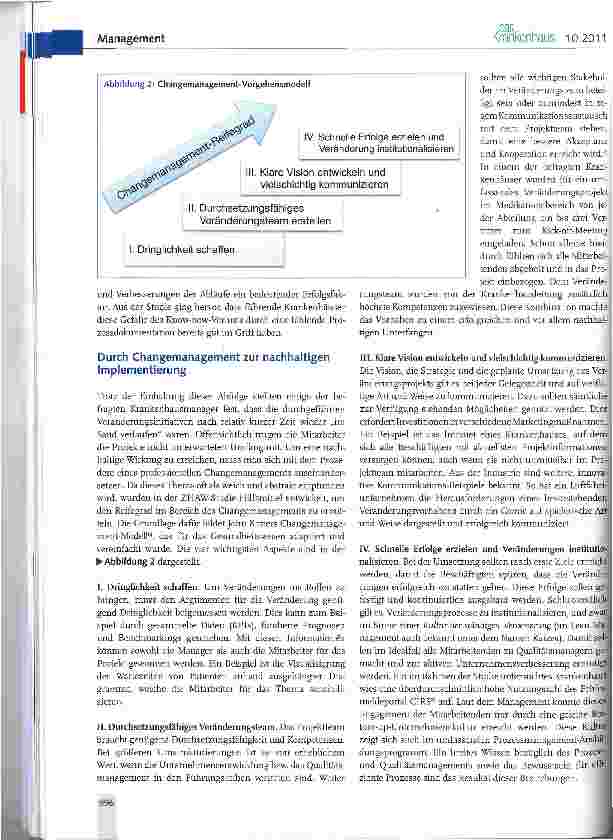 Vorschauseite 3: Prozesse verändern im Krankenhaus mit Changemanagement nachhaltige Wirkung erzielen