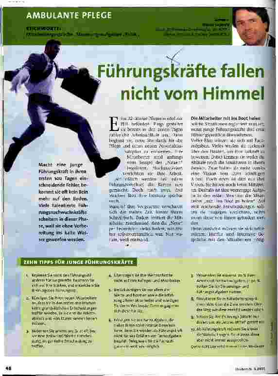 Vorschauseite 1: Führungskräfte fallen nicht vom Himmel