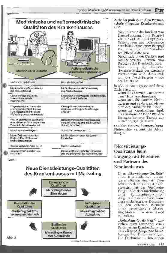 Vorschauseite 2: Neue Dienstleistungsqualitäten im Krankenhaus mit Marketing