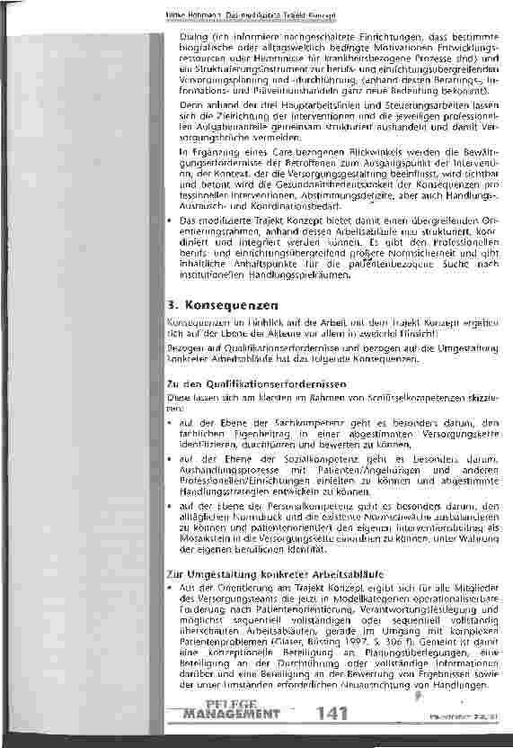 Vorschauseite 4: Das modifizierte Trajekt Konzept als Orientierungsrahmen im interprofessionellen Dialog