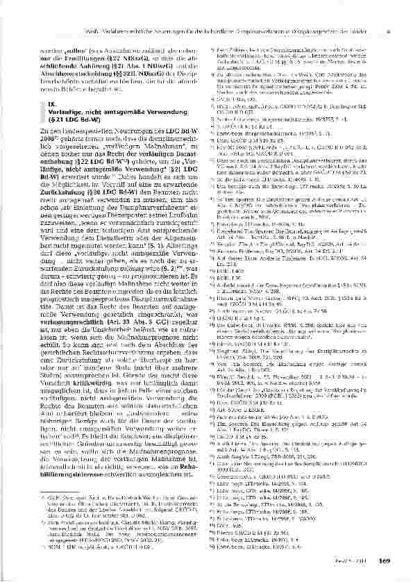 Vorschauseite 6: Verfahrensrechtliche Neuerungen für dasbehördliche Disziplinarverfahren in Disziplinargesetzen der Länder
