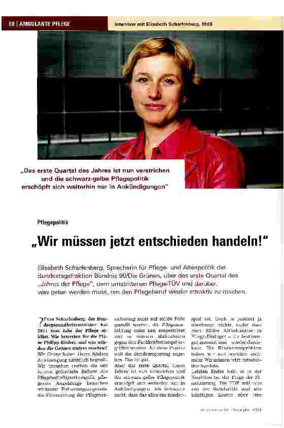 Vorschauseite 1: Wir müssen jetzt entschieden handeln!