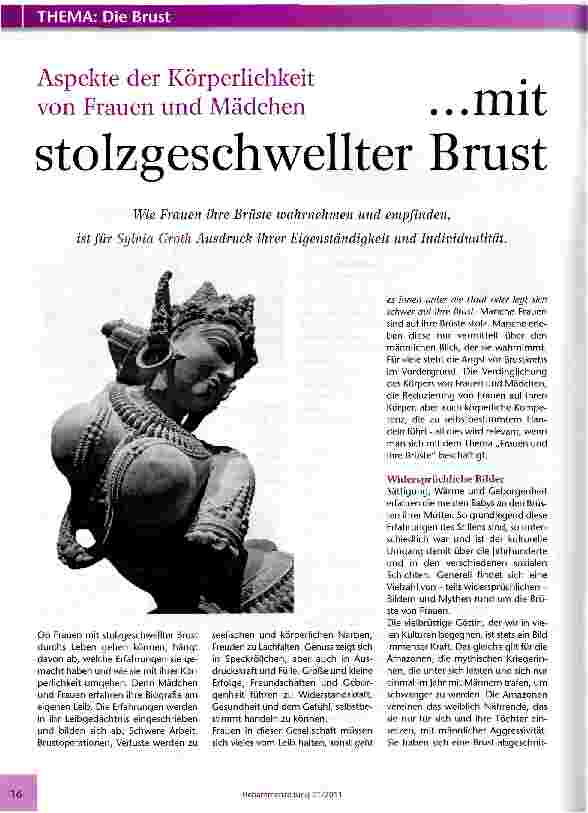 Vorschauseite 1: Aspekte der Körperlichkeit von Frauen und Mädchen...mit stolzgeschwellter Brust